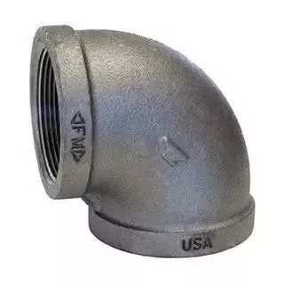 1/2" MI Galvanized Ell 90 Degree Fitting for Fire Systems