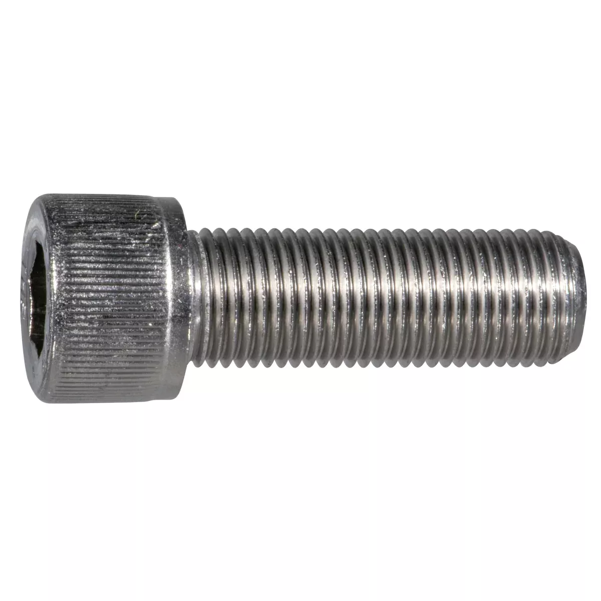 1/2" x 1-1/2" Stainless Steel Fine Thread Knurled Head Hex Socket Cap Screw