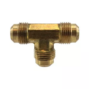 1/4" Brass Flare Tee