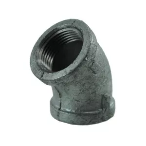 1/4" Galvanized Pipe 45 deg. Elbow