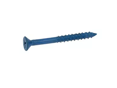 1/4" x 5" Flat Phillips CONFAST Concrete Screw, 100/Box