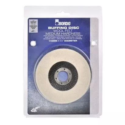 115mm Wool Felt Buffing Disc - Industrial Shed Au