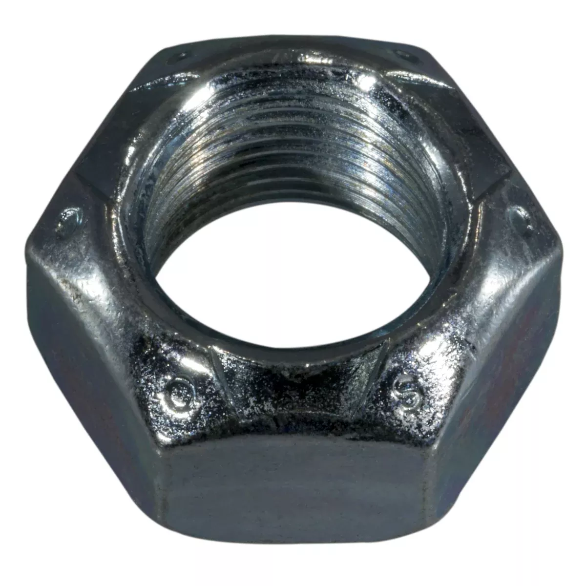 3/4"-16 Zinc Plated Grade 2 Steel Fine Thread Top Lock Nuts