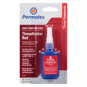 .34 oz. High Temperature Red Automotive Grade Threadlocker