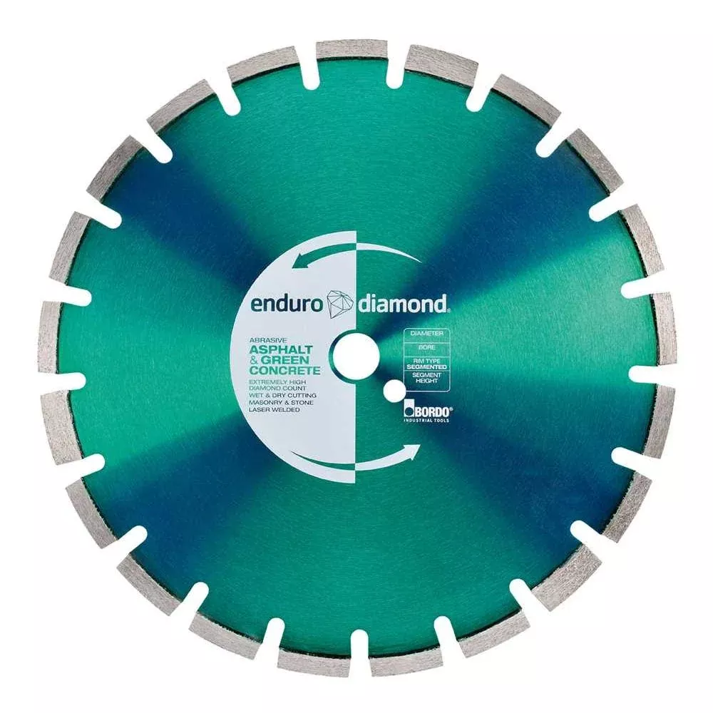 500mm Segmented Diamond Green Concrete Blade - Industrial Shed Au