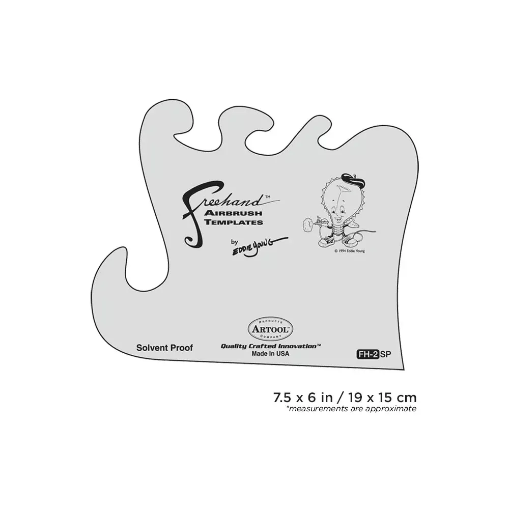 Airbrush Stencil Essential Seven Template #2