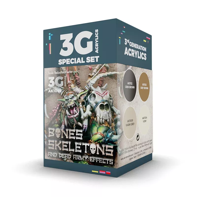 AK 3rd Gen Paint Set Bones & Skeletons