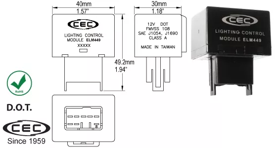 CEC Electronic Lighting Control Module #ELM449