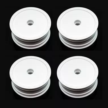 DE Racing DER-BB4-AFW Borrego Buggy Front Wheels White (4) : B4