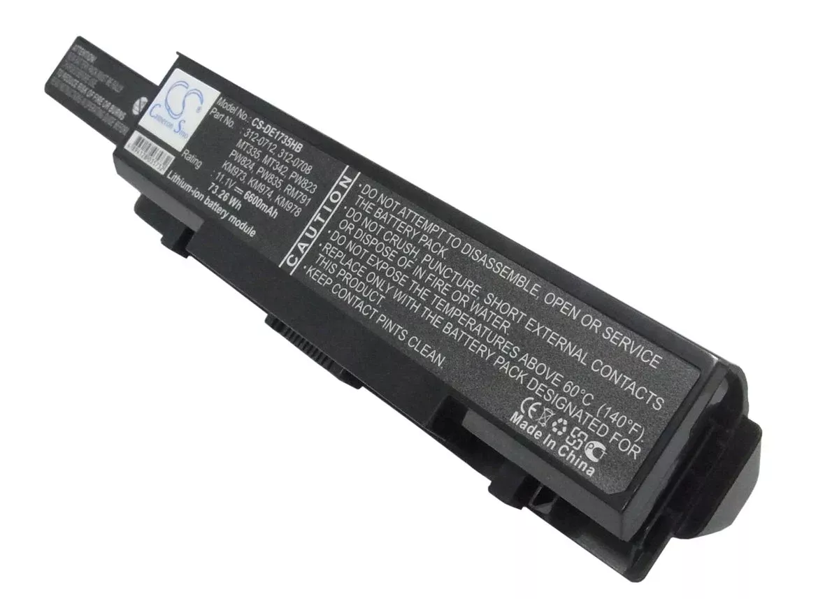 Dell Studio 1735,Studio 1736,Studio 1737 6600mAh Laptop and Notebook Replacement Battery