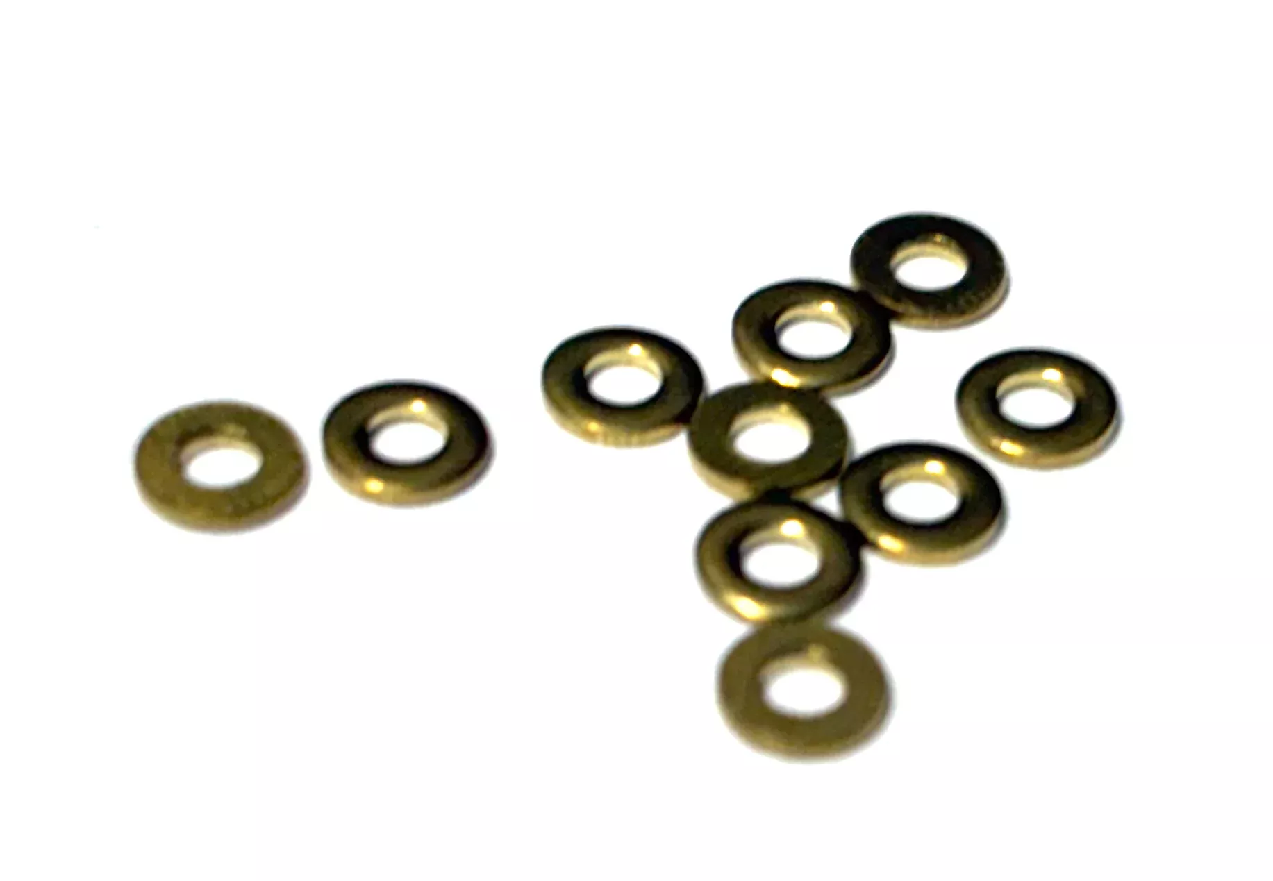 (FWBW0) BRASS FLAT WASHER #0 WIDE.062x.188x.015 - 100 PCS /PKG
