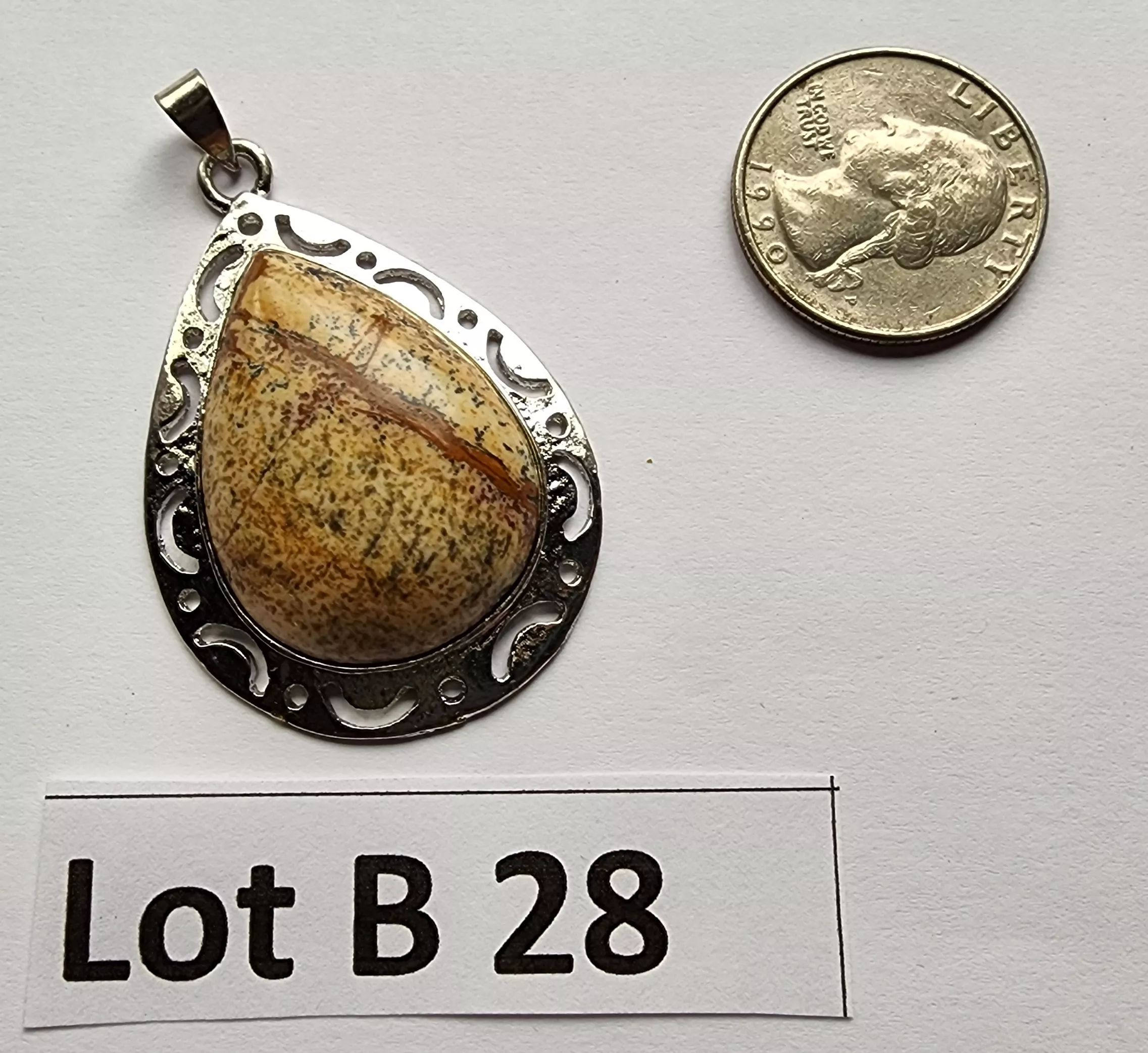 Gemstone Pendant Lot B 28