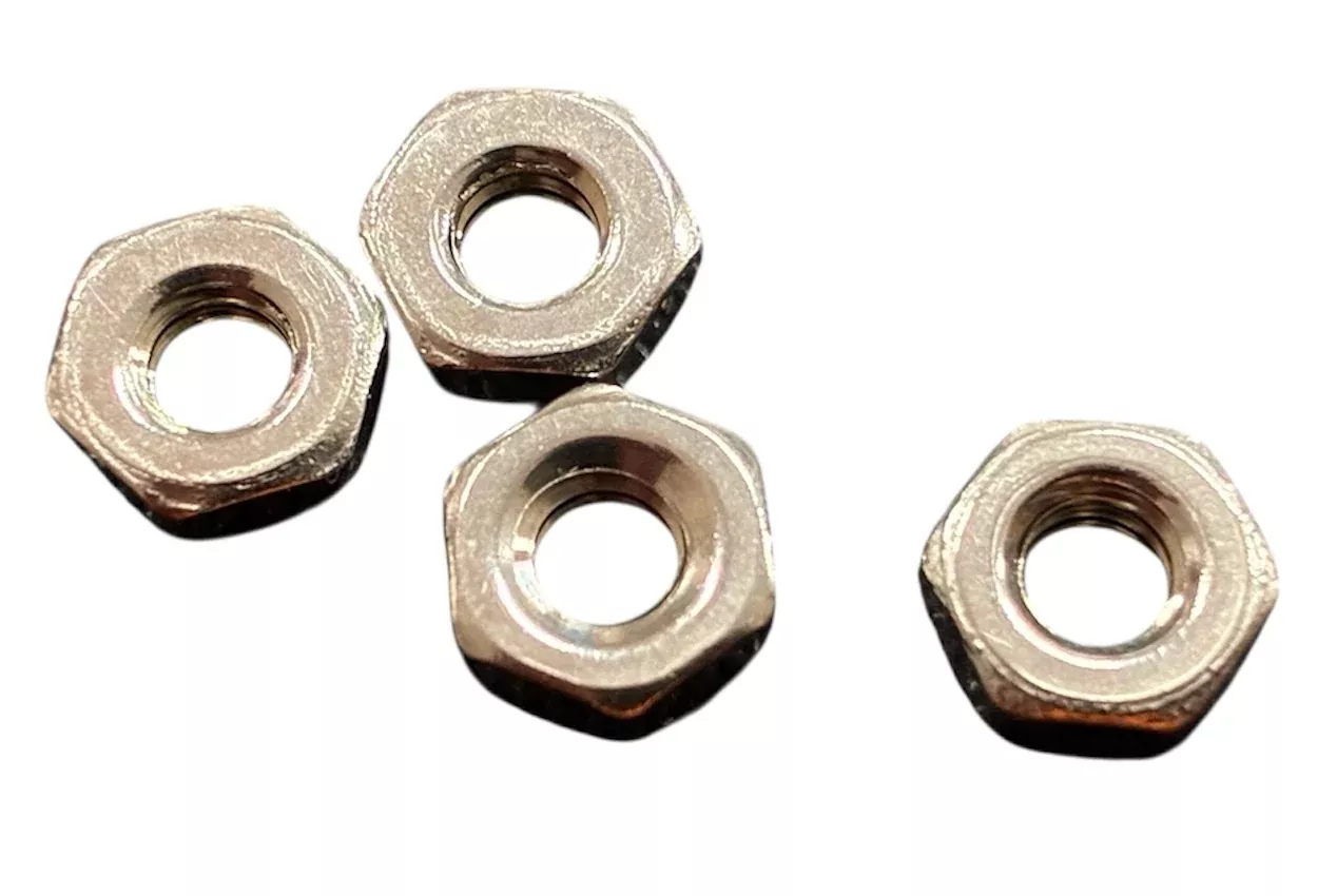 (HNSS1032) 10-32 HEX NUT STAINLESS STEEL SMALL PATTERN - 100 pcs /pkg