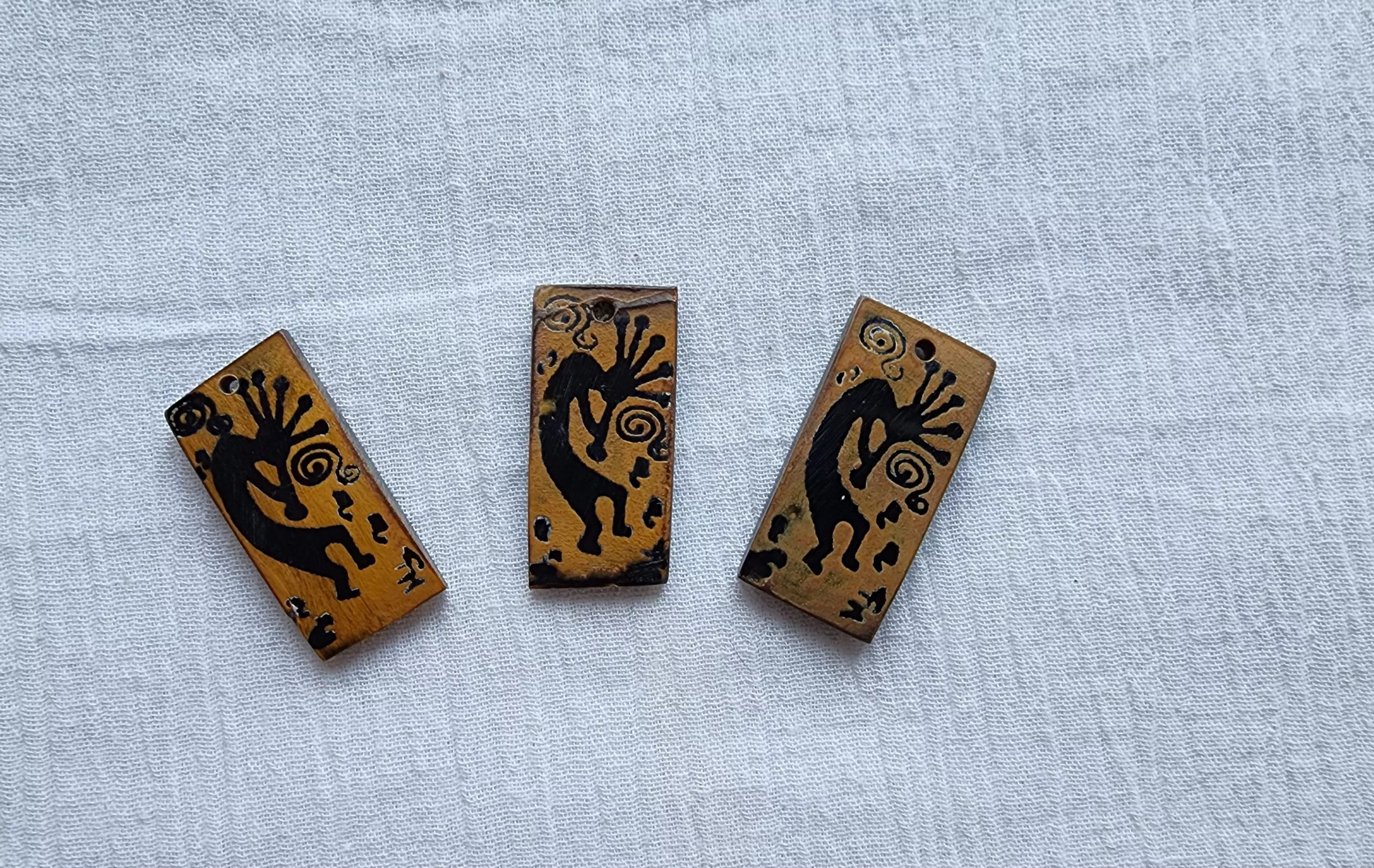Horn Kokopelli Pendant – 3 pc