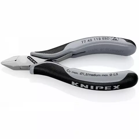 KNIPEX - Electronics Diagonal Cutter ESD 115mm (AF) | 7742115ESD