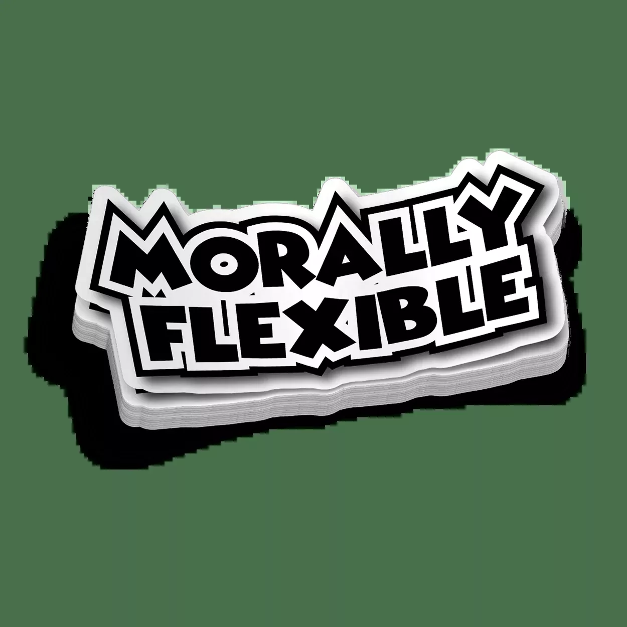 Morally Flexible Hard Hat Decal