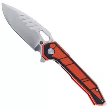 PMP Paragon Folding Knife Orange/Black G10 Handle Stonewashed D2 Blade