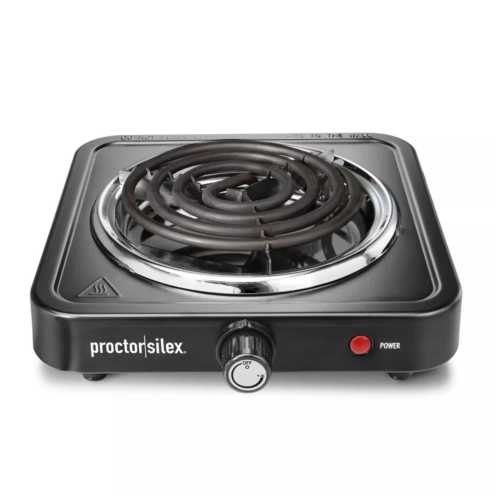 Proctor Silex 1200 Watt Cooktop (black) Single Burner