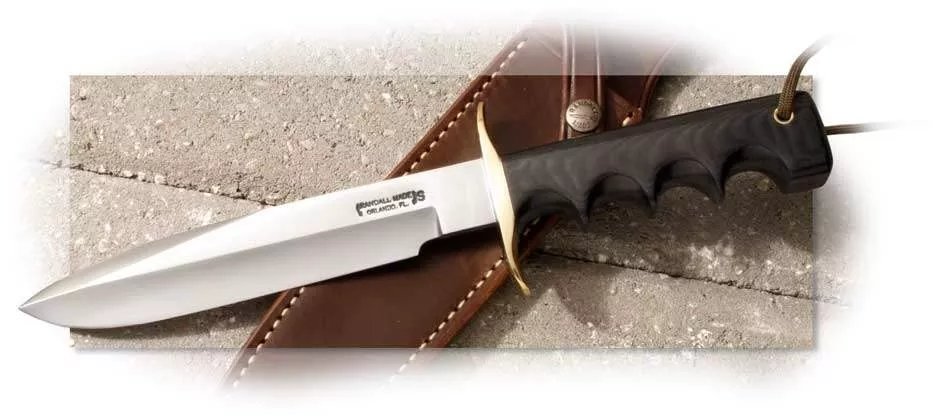 Randall Model 16 Dive Double Hilt with Black Micarta Handle