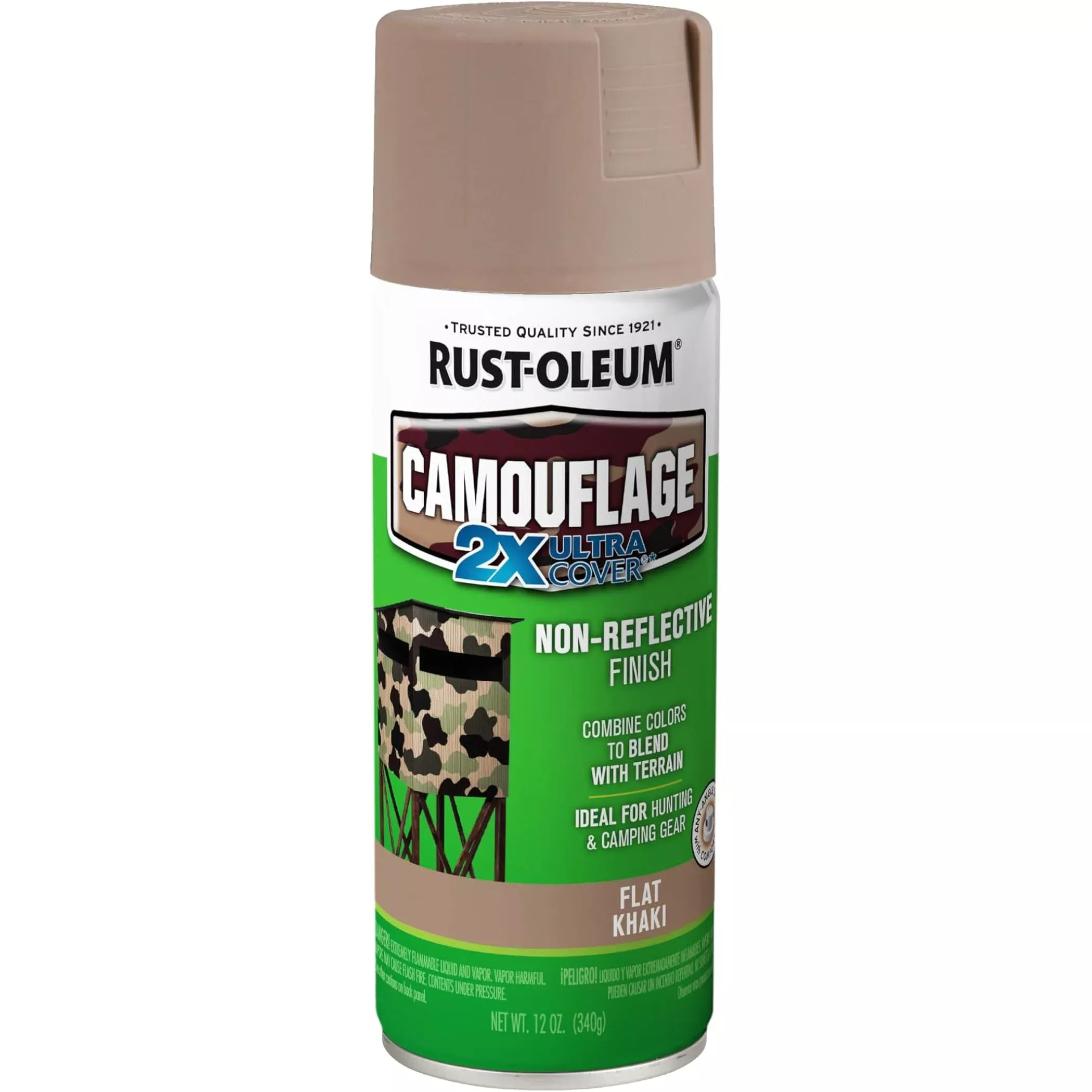 Rust-Oleum - Camouflage Dead-Flat Khaki - Spray 340g | Rust-Oleum