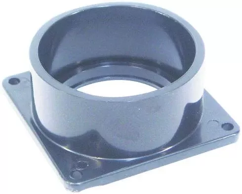 Rv Slip Socket, Black Plastic, 3 In.