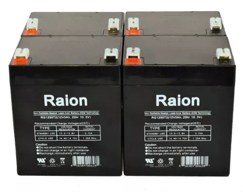 Securitron TSB3 12V 5Ah Fire Alarm Battery (4 Pack)