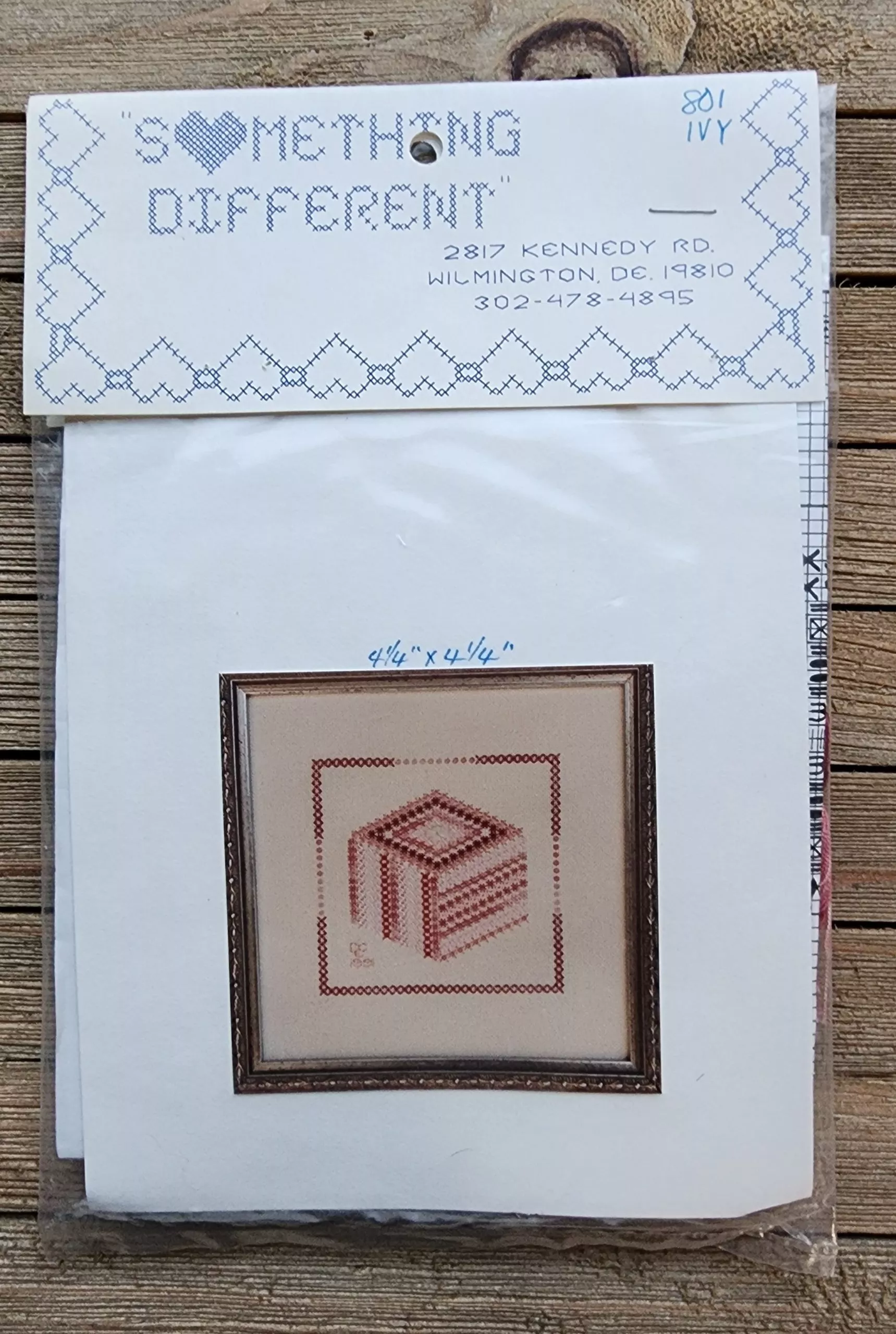Something Different Counted Cross Stitch Kit number – 801IVY