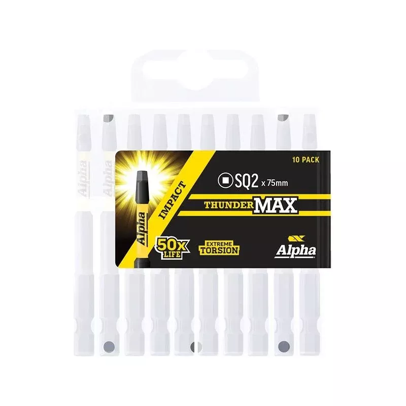 Thundermax X 75mm Impact Power Bit Handipack (x10) | Alpha