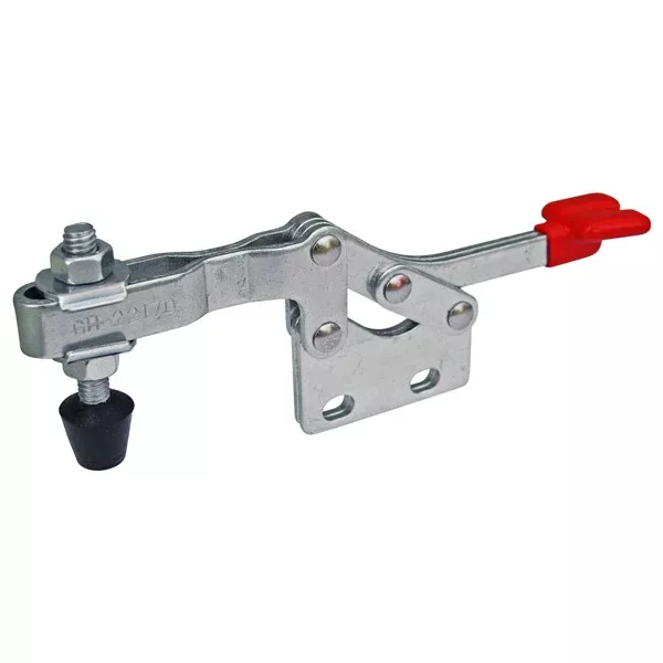 Toggle Clamp - Horizontal - Straight Base - Flat Handle - 250kg Cap