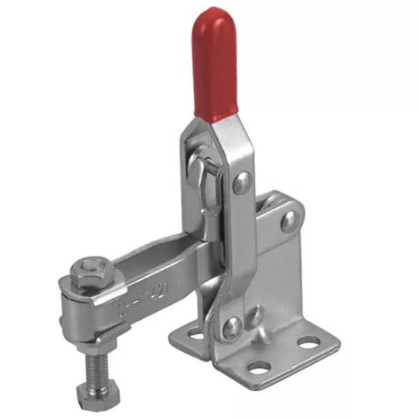 Toggle Clamp - Vertical - Flanged Base - Straight Handle - 200kg Cap