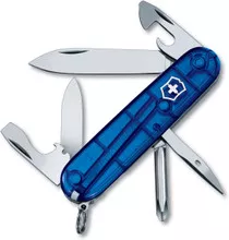 Victorinox Tinker Folding Knife/Multi-Tool Saphire Blue Handle Plain Edge 1.4603.T2R