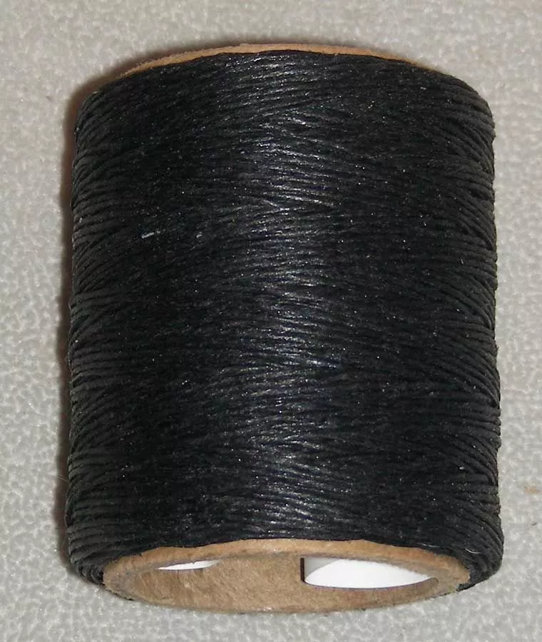 Waxed Cord 2 Ply (.030″) Black