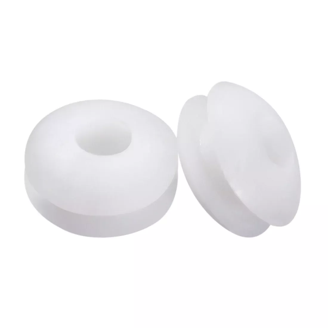 Wire Protector Oil Resistant Armature Rubber Grommet 3mm Inner Dia 65Pcs White