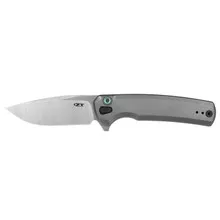 Zero Tolerance Folding Knife Silver Titanium Handle S45VN Plain EdgeZT0044