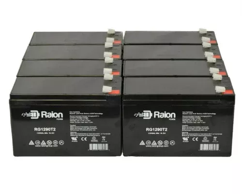 Zeus Battery PC7.6-12 12V 9Ah Replacement Battery (8 Pack)